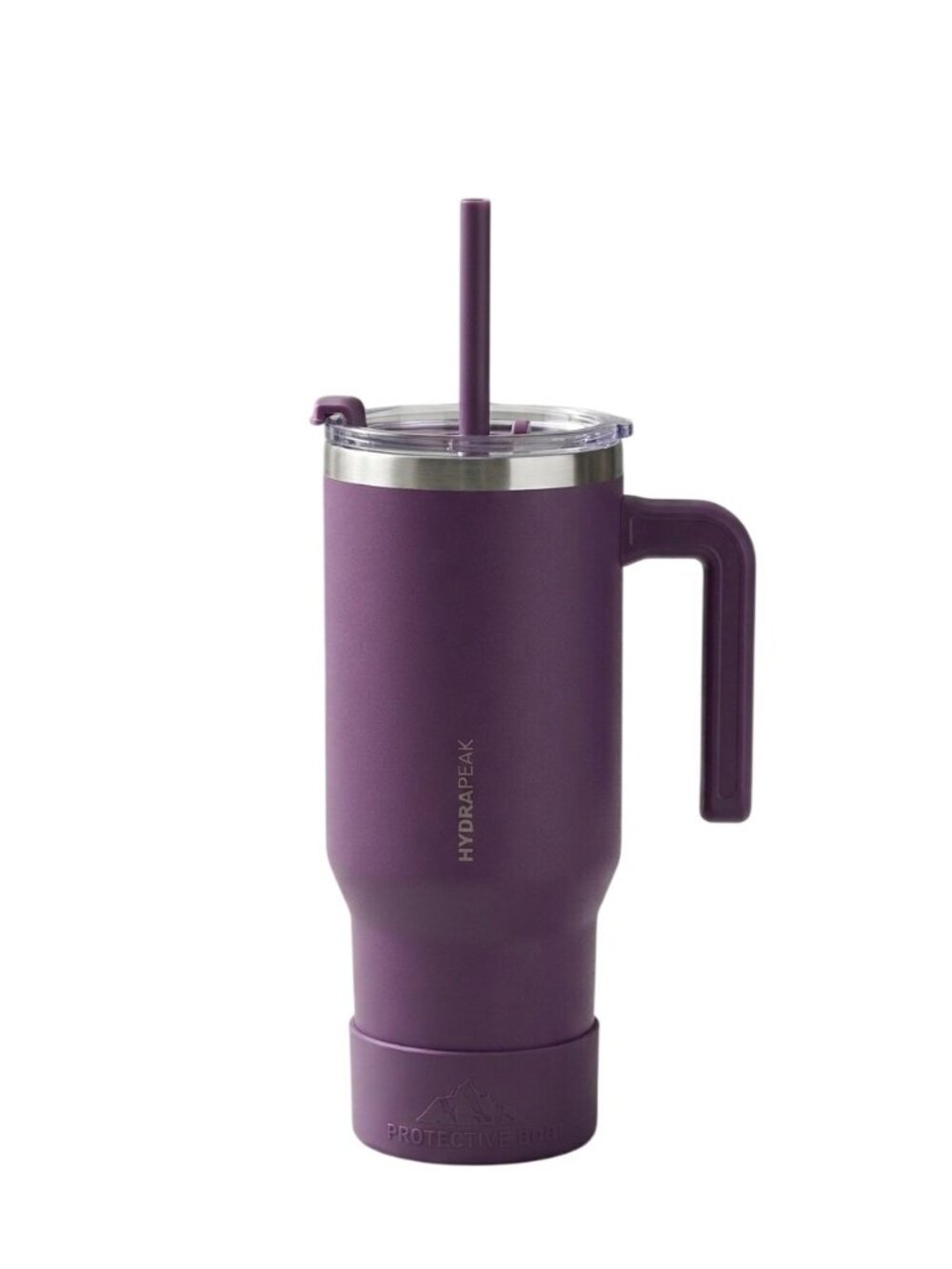 Hydrapeak Voyager 40oz Midnight Plum Insulated Stainless Steel Tumbler Straw Lid